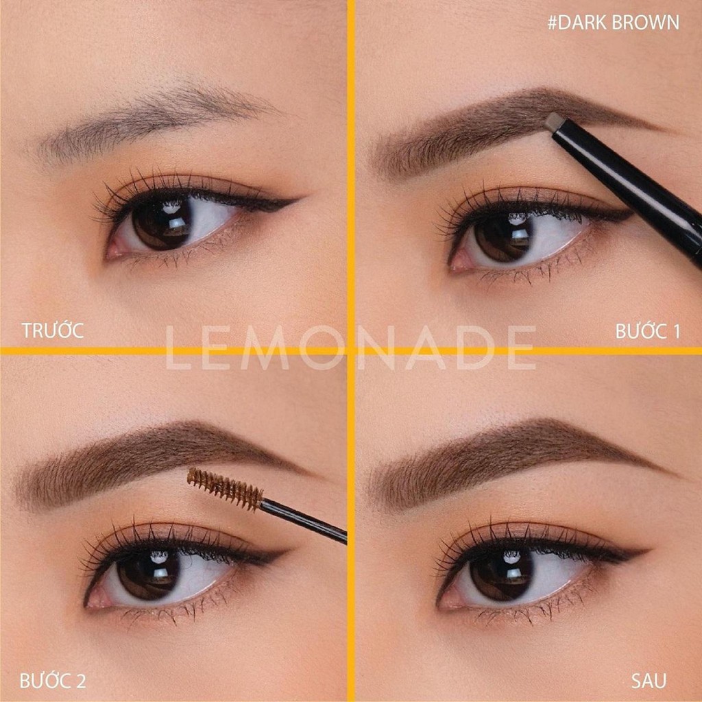 Chì kẻ mày 2 đầu LEMONADE Wigi Dual Eyebrow 2.75g