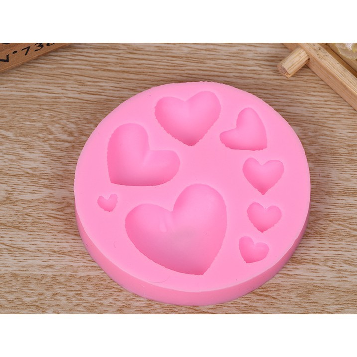 Khuôn silicon 3D 8 tim
