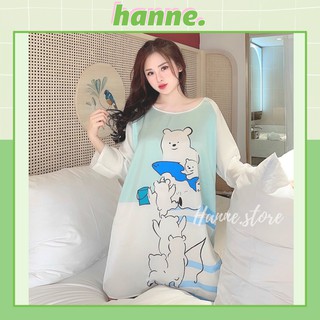 Váy ngủ hoạt hình cute lụa satin mềm mịn thoáng mát