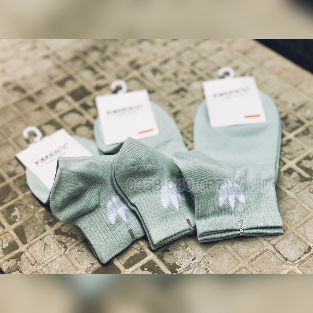 Tất Vớ Adidas 3 Lá Nữ Cổ ngắn Nhiều Màu Cực Đẹp