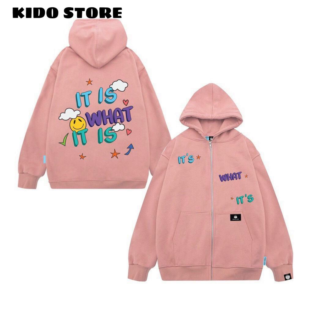 Áo khoác hoodie nỉ nam nữ form rộng thiết kế mới lạ độc đáo phong cách hàn tpc  của gkm_fashion