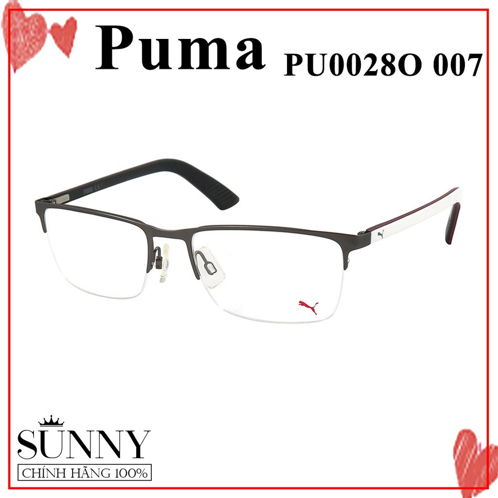 Gọng kính nam nữ chính hãng Puma PU0028O màu sắc thời trang, thiết kế dễ đeo bảo vệ mắt