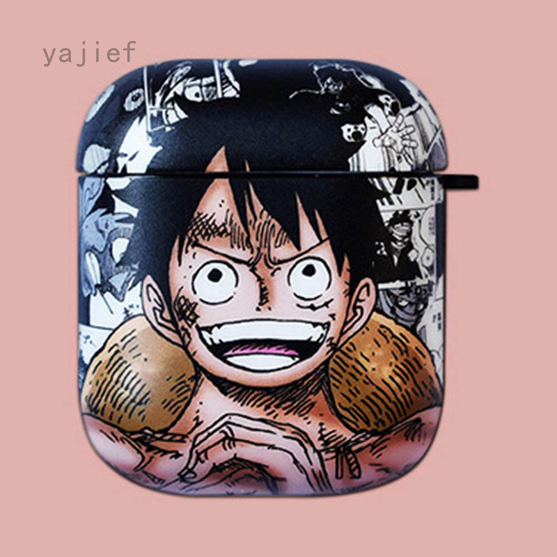 Vỏ Bảo Vệ Hộp Sạc Tai Nghe Airpods 1 / 2 Hình Nhân Vật Luffy Trong One Piece