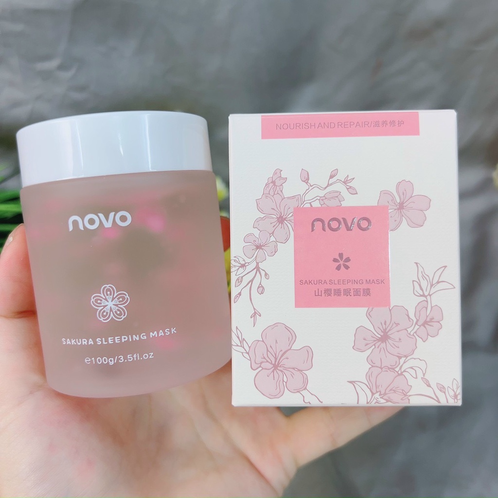 Mặt nạ thạch hoa anh đào Novo