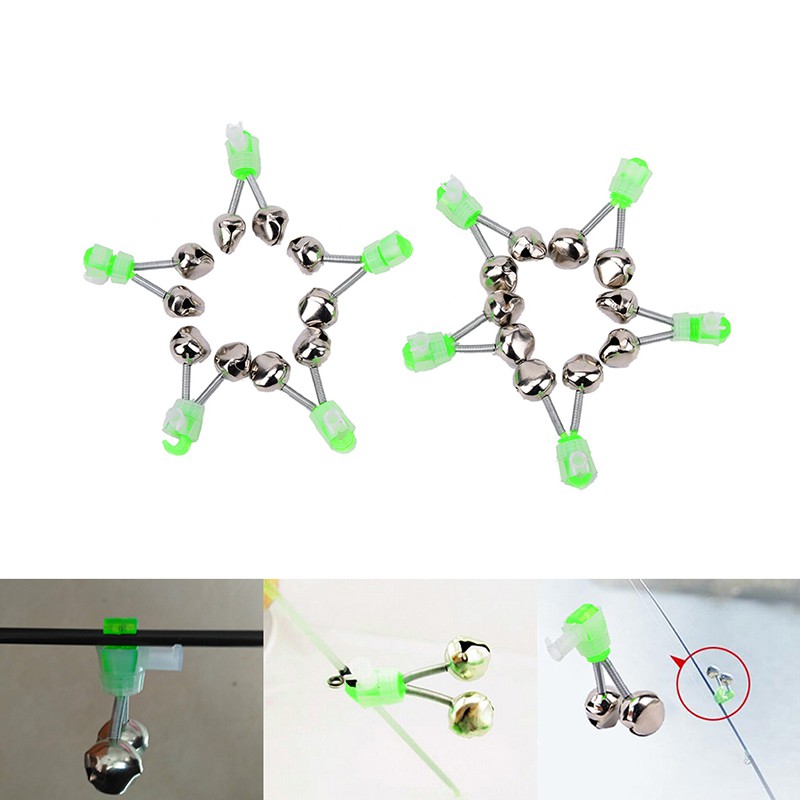 Set 10 Chuông Báo Cá Cắn Câu Gắn Cần Câu Chuyên Dụng