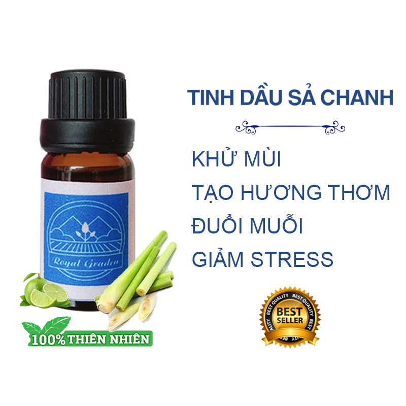 tinh dầu sả chanh thơm phòng đuổi muỗi 10ml