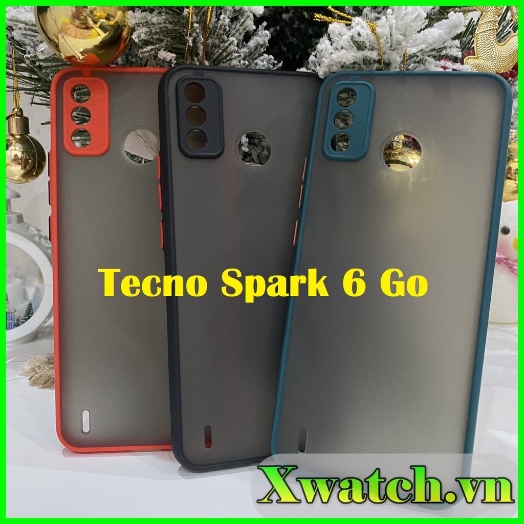 Ốp lưng cao su non Tecno Spark 6 Go lưng nhám chống vân tay