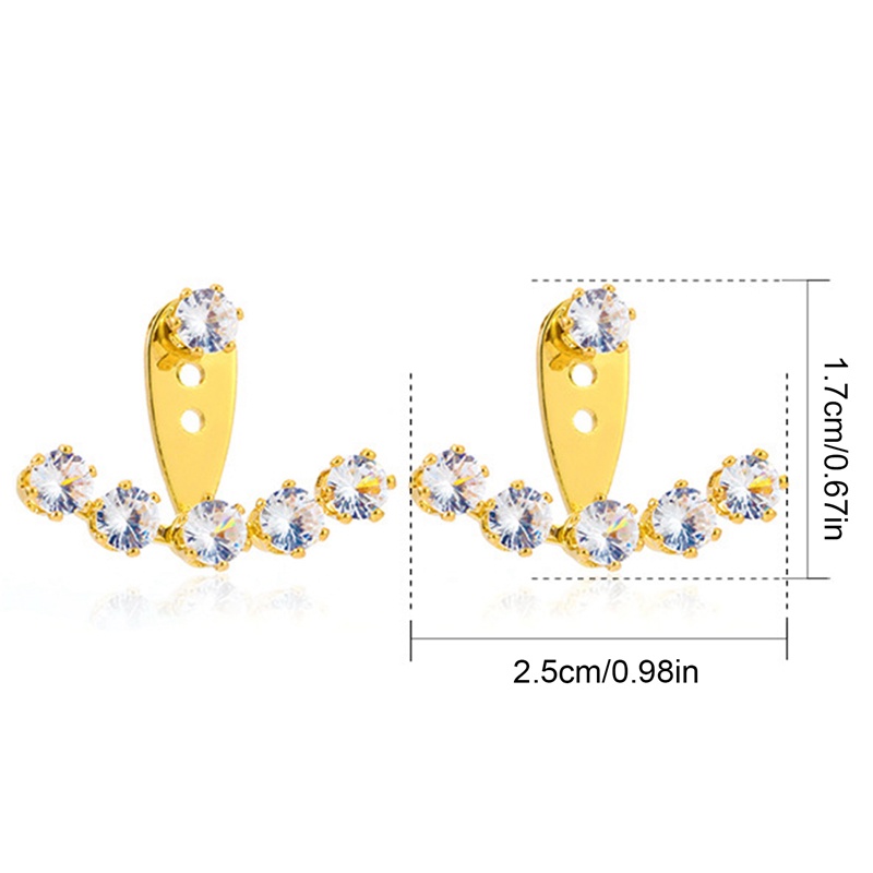Bông Tai Hình Hoa Nhỏ Đeo Sau Lưng Phong Cách Hàn Quốc