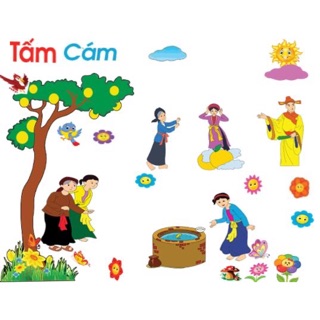 Combo 3 bộ tranh góc mầm non theo yêu cầu của khách iu