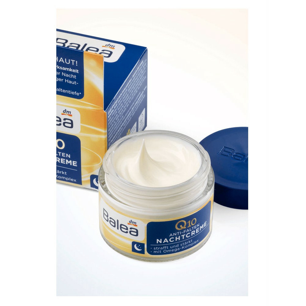 [Khuyến mại sốc] Kem Dưỡng Da Balea Q10 Anti Falten Chống Lão Hóa Ngày-Đêm, 50 ml - Hàng xách tay Đức
