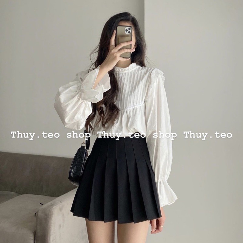 ÁO SƠ MI KIỂU TAY BỒNG ULLZANG - SƠ MI CÁNH TIÊN SM05
