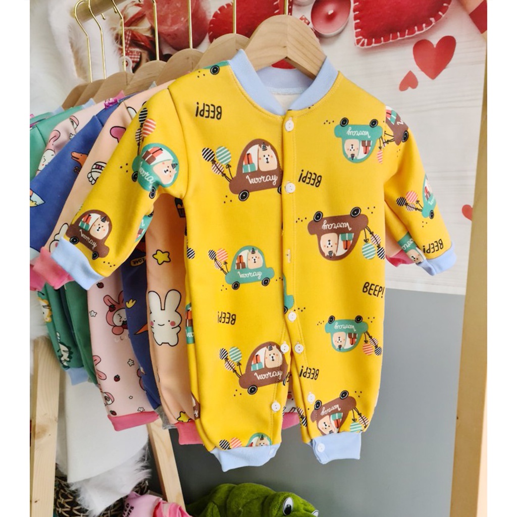 Body nỉ bông cho bé trai và bé gái từ sơ sinh đến 10kg