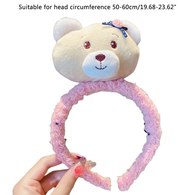 Băng Đô Cài Tóc Hình Gấu Bông Hoạt Hình Dễ Thương Cho Nữ