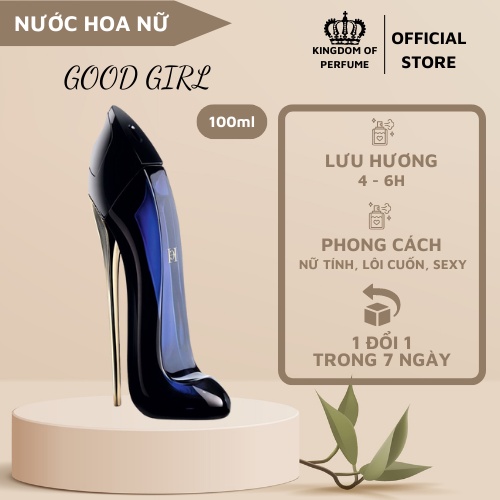 Nước hoa nữ guốc đen Carolina Herrera Good Girl Eau De Parfum EDP 100ml - Hương  thơm lâu quyến rũ quý phái