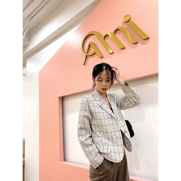 Áo Blazer dáng lửng dài tay Kẻ caro KCR001