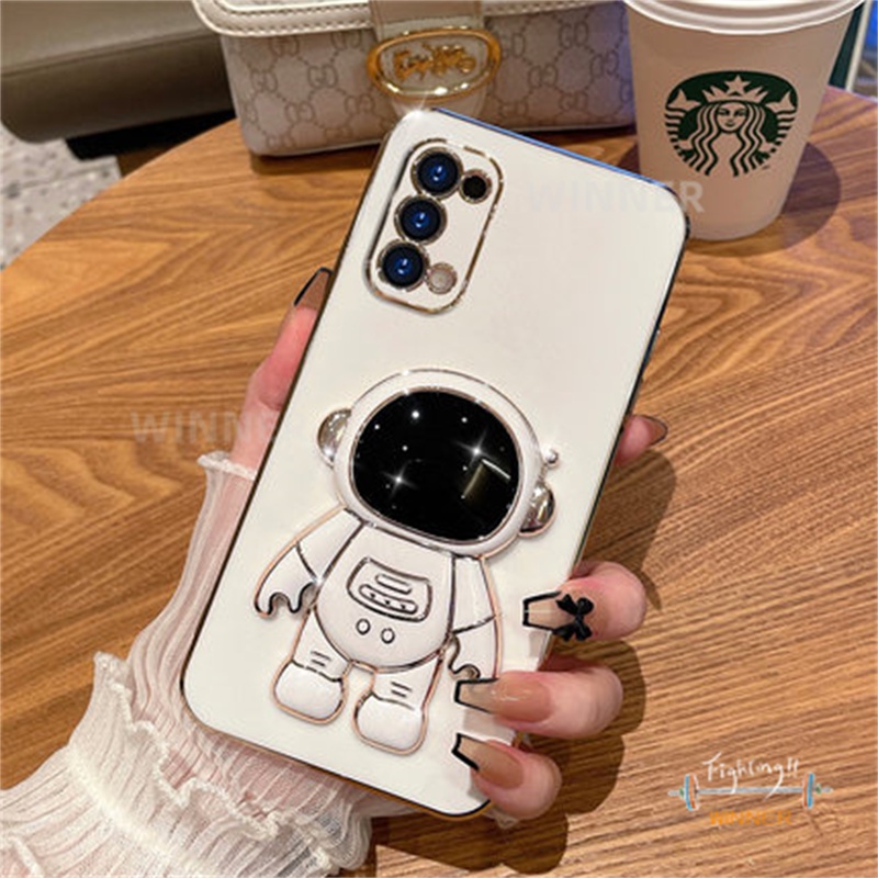 Ốp Lưng OPPO Reno 5 Reno 4 Reno 6 Reno 6Z Reno 7 4G Reno 7 5G A94 A93 Ốp Điện Thoại Họa Tiết Phi Hành Gia Cho YHY