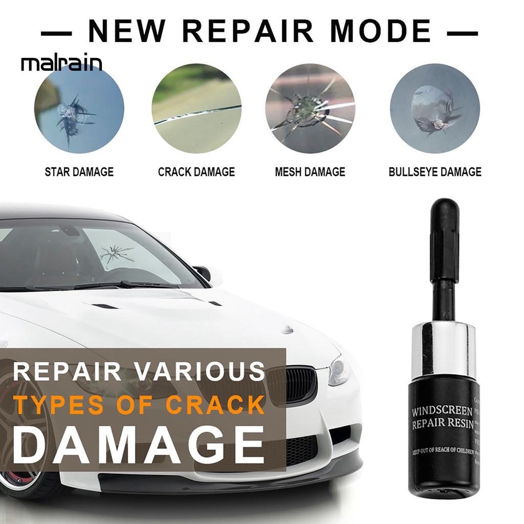 Set dụng cụ hỗ trợ sửa chữa vết nứt trên kính chắn gió xe hơi