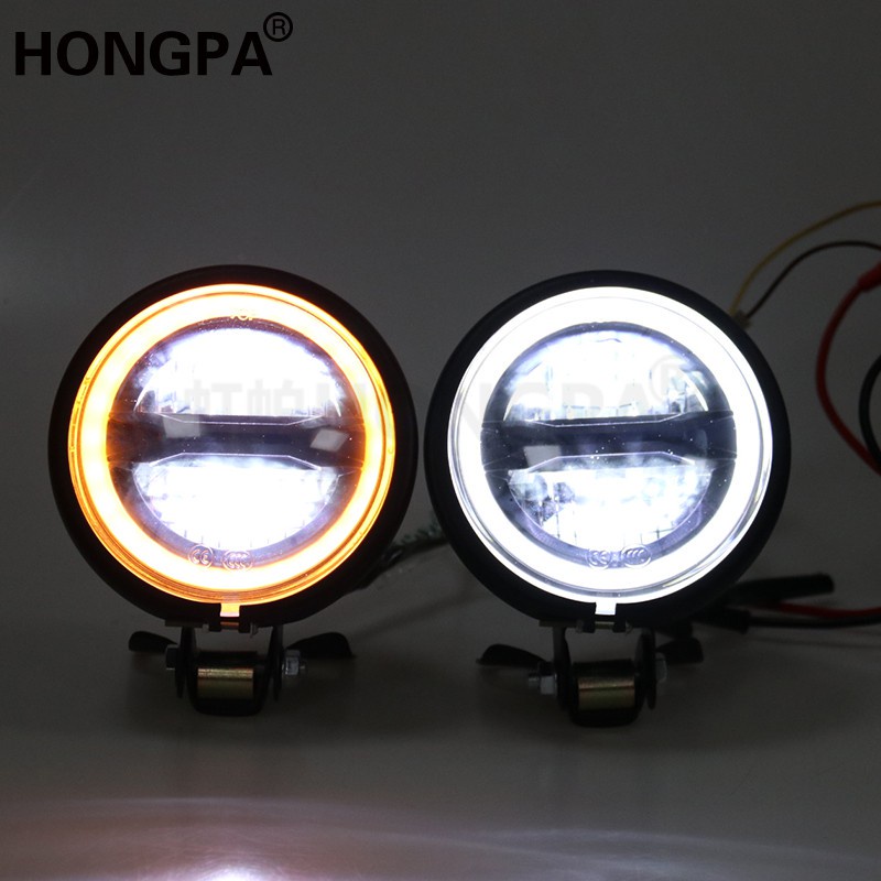 Đèn Pha LED 4 inch Phong Cách Vintage Dành Cho Xe Mô Tô Cafe Racer