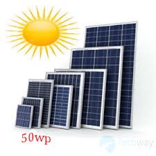 3 tấm pin năng lượng mặt trời 50W Poly