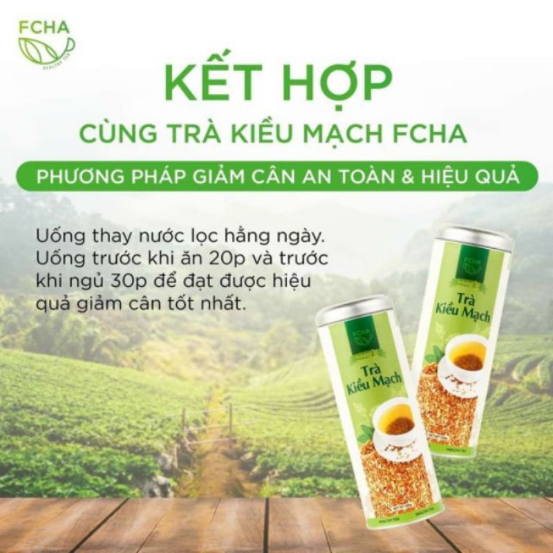 Trà Kiều mạch giảm cân an toàn từ hạt kiều mạch tự nhiên