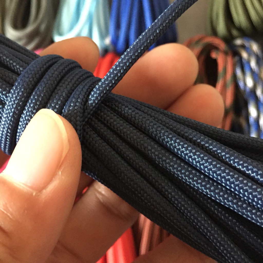 Dây dù Paracord 550lbs đường kính 4mm rất tròn cuộn 5m - từ màu 1 đến 20