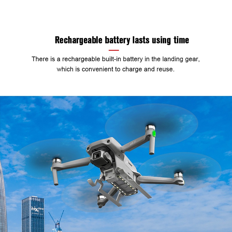 Seve 1 Chân Hạ Cánh Kèm Giá Đỡ Nâng Chiều Cao Cho Máy Bay Điều Khiển RC Mavic Air 2