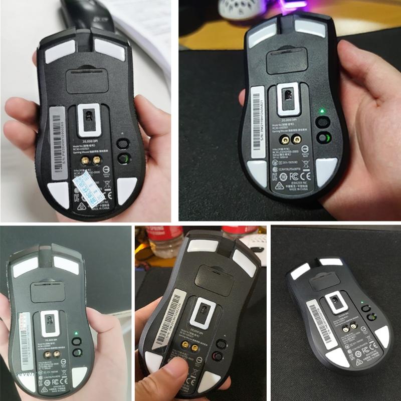 1 bộ miếng dán đế lót chuột Razer Viper Ultimate chống trượt viền cong tròn màu trắng