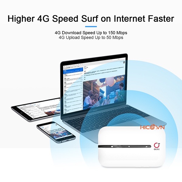 Bộ Phát Wifi Từ Sim 4G Olax MT10 - Dung Lượng Pin 3000mAh, Tốc Độ Cao 150Mbps, Kết Nối 10 Thiết Bị, Nhỏ Gọn, Đẹp Mắt