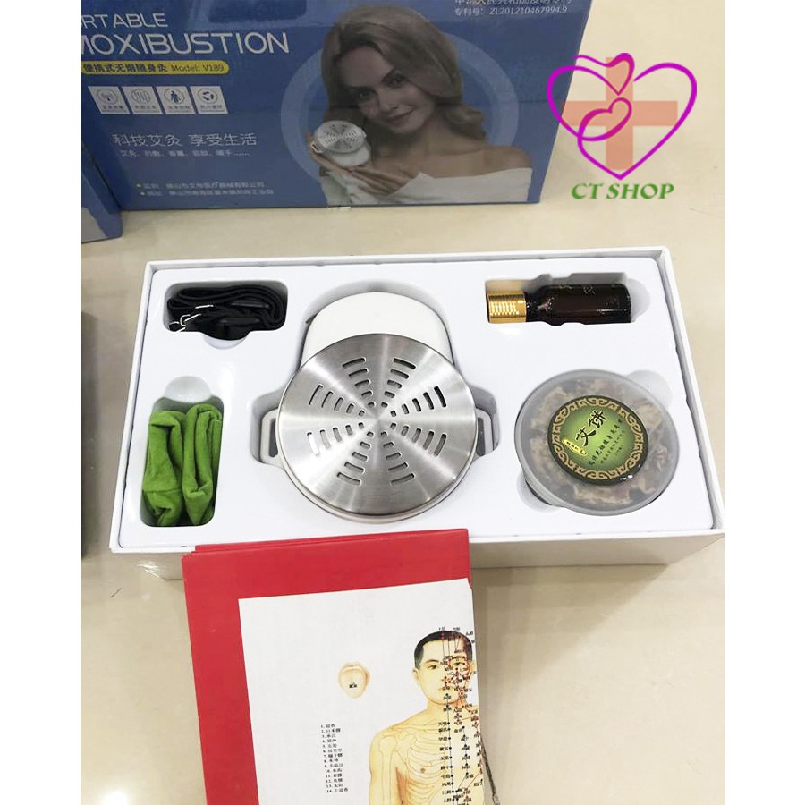Máy Xông Ngải Cứu MOXIBUTION V189 - Chữa Bệnh Đông Y.
