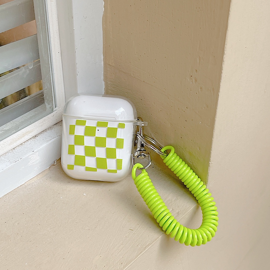 Vỏ Bảo Vệ Hộp Sạc Tai Nghe airpods 1 2 Pro 3rd Generation Pro 1/2 Trong Suốt Chống Sốc Họa Tiết Hoạt Hình Kèm Dây Đeo Kiểu Nhật Hàn