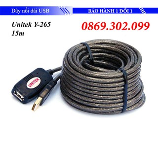 Dây nối dài USB 15m Unitek Y-265
