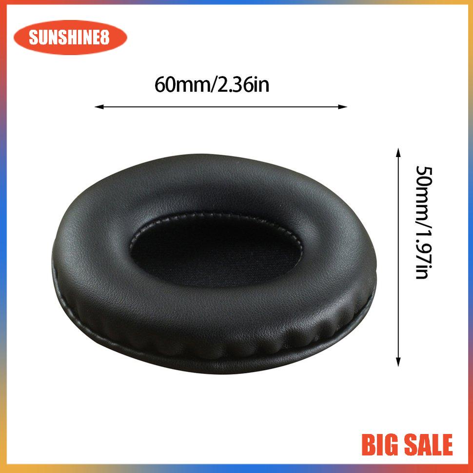 【SUN】Oval Earphone Earpads Ear Cushion Headset Earmuffs Leather Headphone Covers