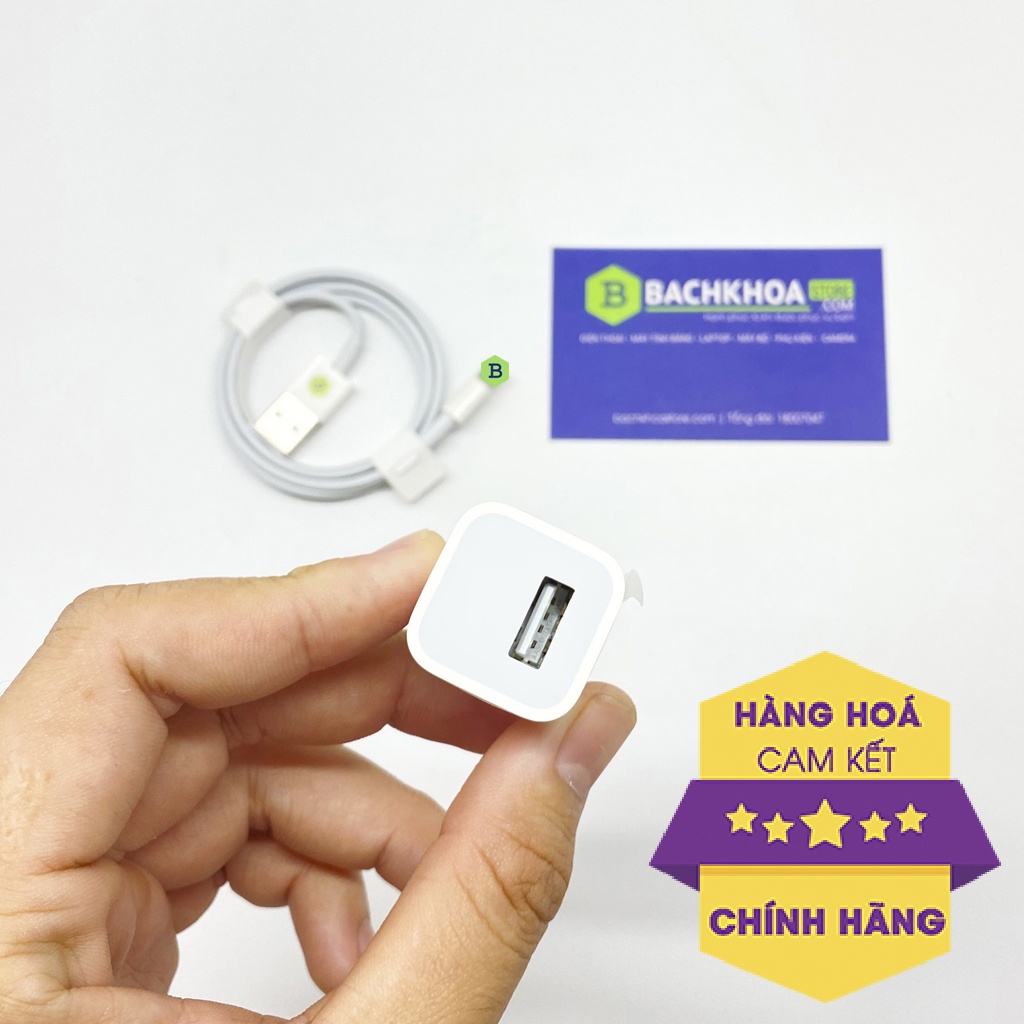 Bộ sạc iP chính hãng - Bền bỉ, chắc chắn dành cho iP5,5s,6,6s,6plus,7,7plus,8,8,plus,x,xs,xsm,xr,11