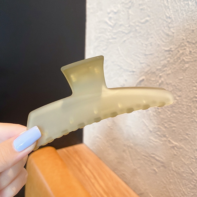 Kẹp tóc cỡ lớn màu xanh lá cây phong cách Hàn Quốc thời trang