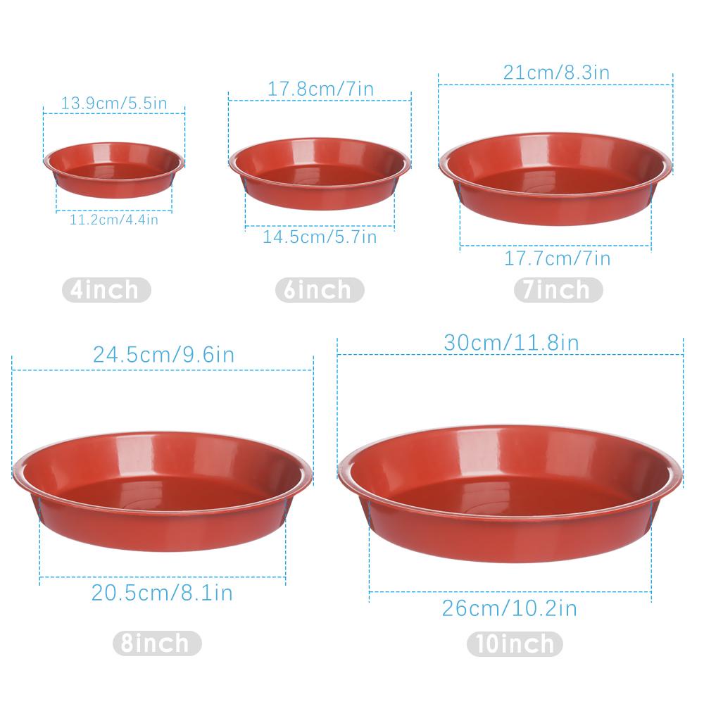 Set 3 Khay Nhựa Đựng Đĩa / Hoa Chịu Được Sức Nặng Bền Bỉ
