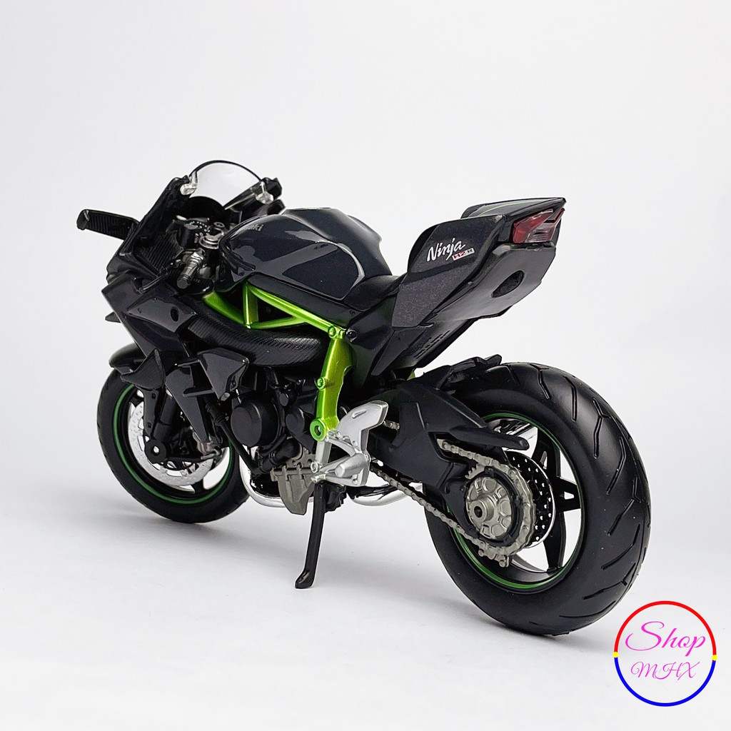 Xe mô hình mô tô Kawasaki Ninja H2r TẶNG KÈM BIỂN SỐ tỉ lệ 1:12 hãng Maisto