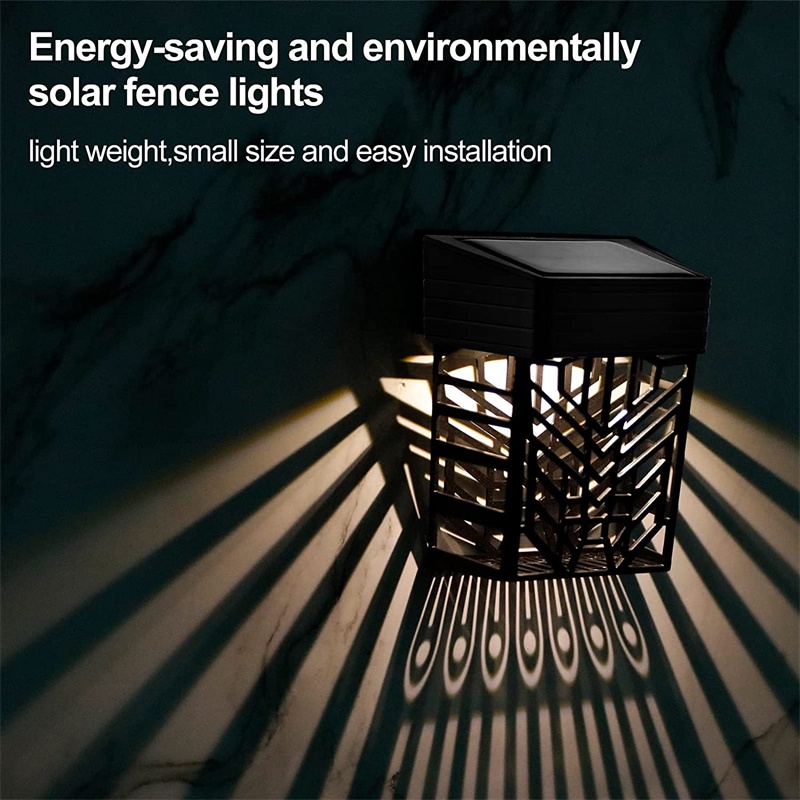 Đèn Led Hàng Rào Năng Lượng Mặt Trời 2 Chế Độ Tự Động Bật / Tắt Chống Thấm Nước Trang Trí Sân Vườn