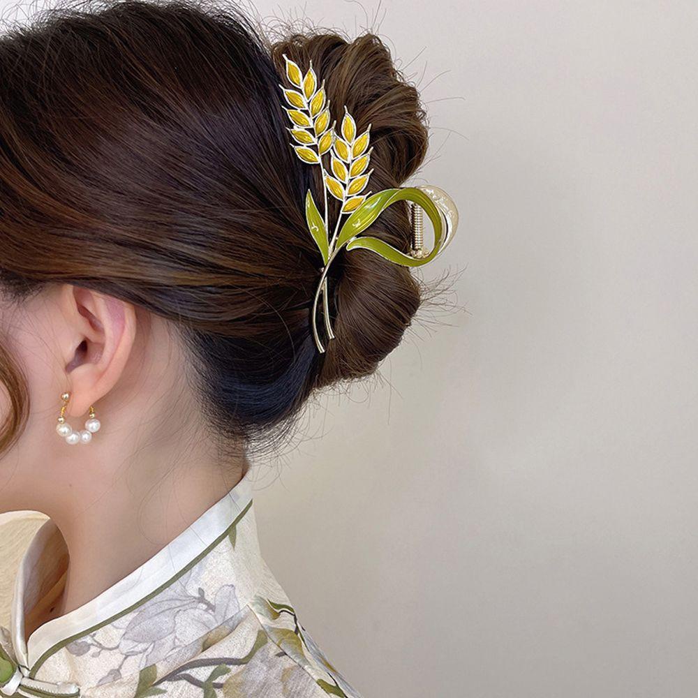 JARRED Kẹp Tóc Hình Lá / Cá Mập Thanh Lịch Cho Nữ