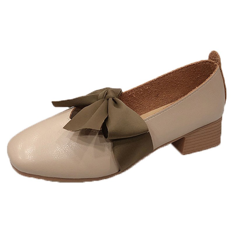 Giày Búp Bê Mũi Vuông Đính Nơ Thời Trang 2021 Cho Nữ | BigBuy360 - bigbuy360.vn