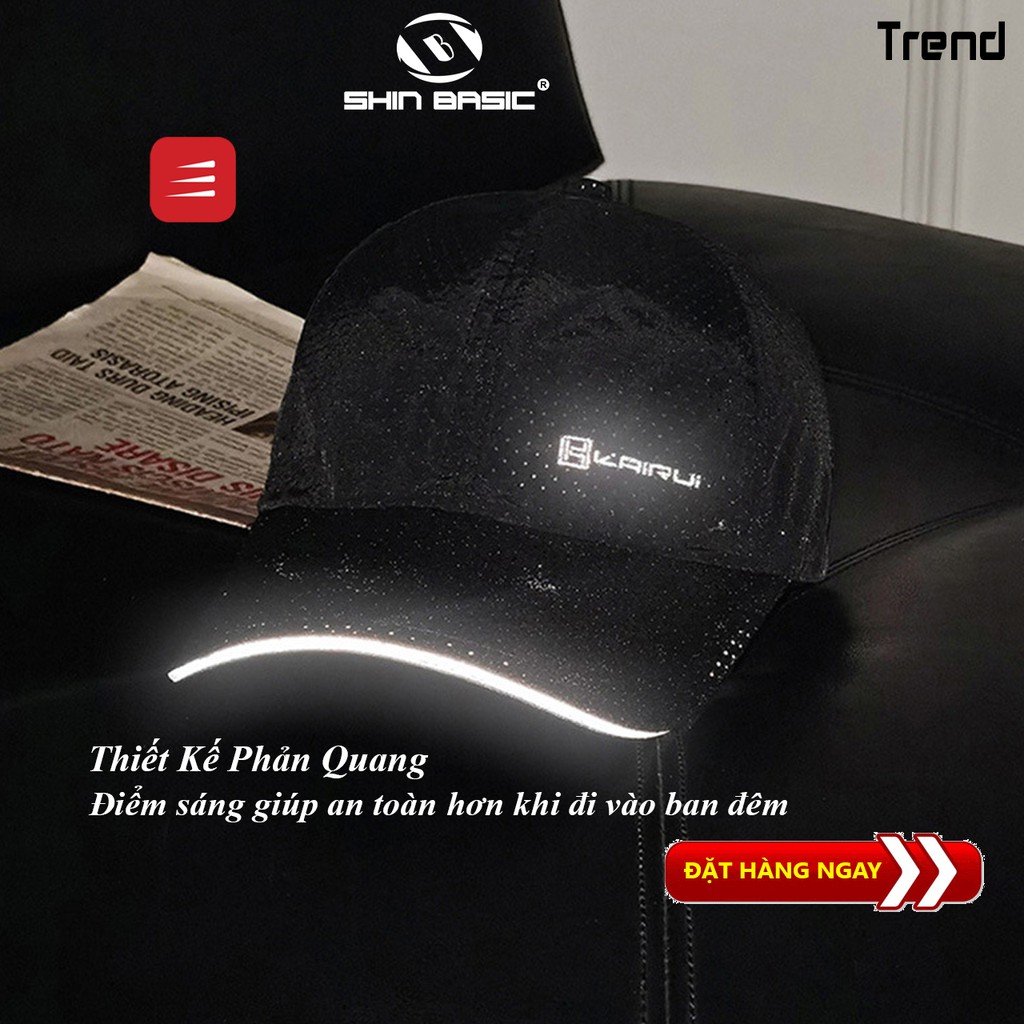 Mũ, Nón Lưỡi Trai Chất Vải Lưới, Thoáng Khí, Phong Cách Trẻ Trung, ShinBasic, Form Unisex Nam Nữ HATS21BAS04