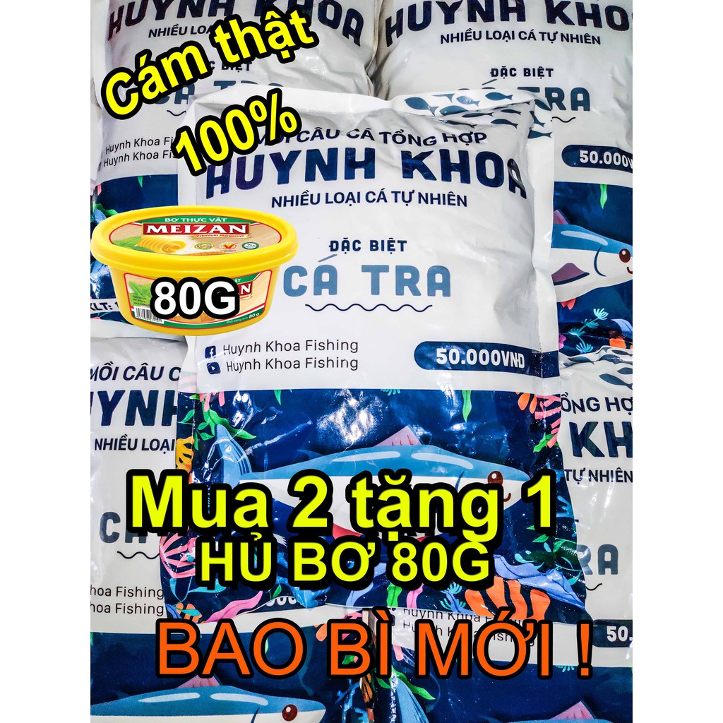 [ 2KG ]COMBO 2 GÓI Mồi Câu Cá Huỳnh Khoa Mẫu Mới TẶNG KÈM Bơ,Lưỡi Câu,Hoặc Cốt Dừa-Cám Câu Cá Huynh Khoa-mồi câu huynh k