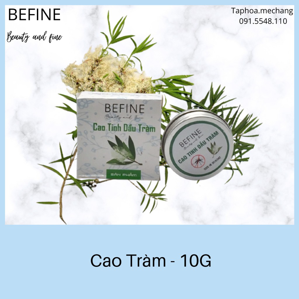 [Mã TRANG21 giảm 15K đơn 150K] Cao tinh dầu tràm Befine - 10g - Cao giữ ấm, giảm mẩn ngứa, tránh muỗi và côn trùng