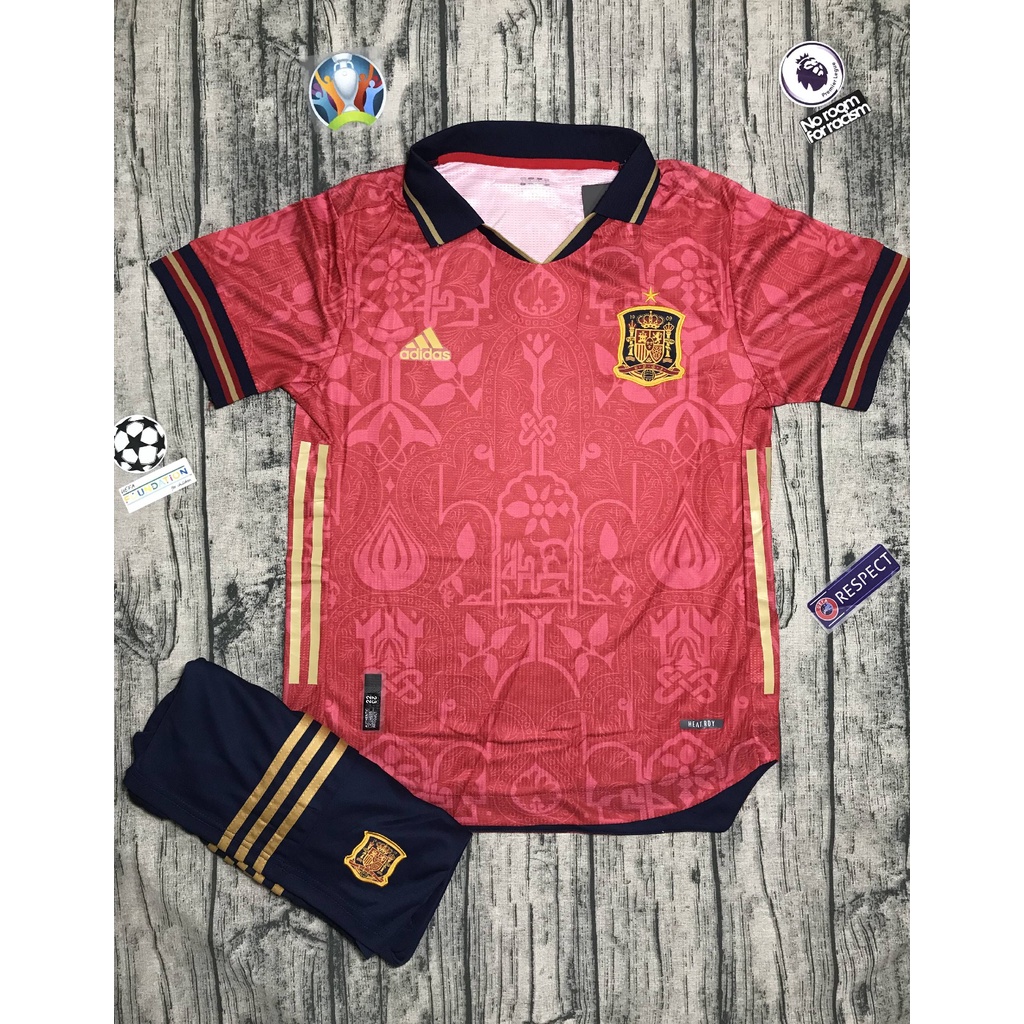 Áo Bóng Đá Đội Tuyển Tây Ban Nha- Quần Áo Bóng Đá- Chất Polyeste -Màu Mới 2022- Hàng Thái Lan