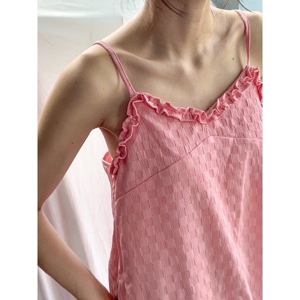 TIRTWO | Áo hai dây hoạ tiết ô vuông - Design by TUDO