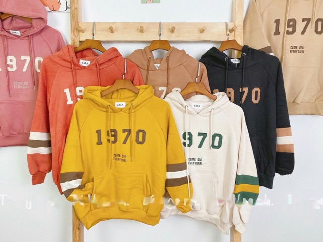 Áo mũ nỉ bông 1970