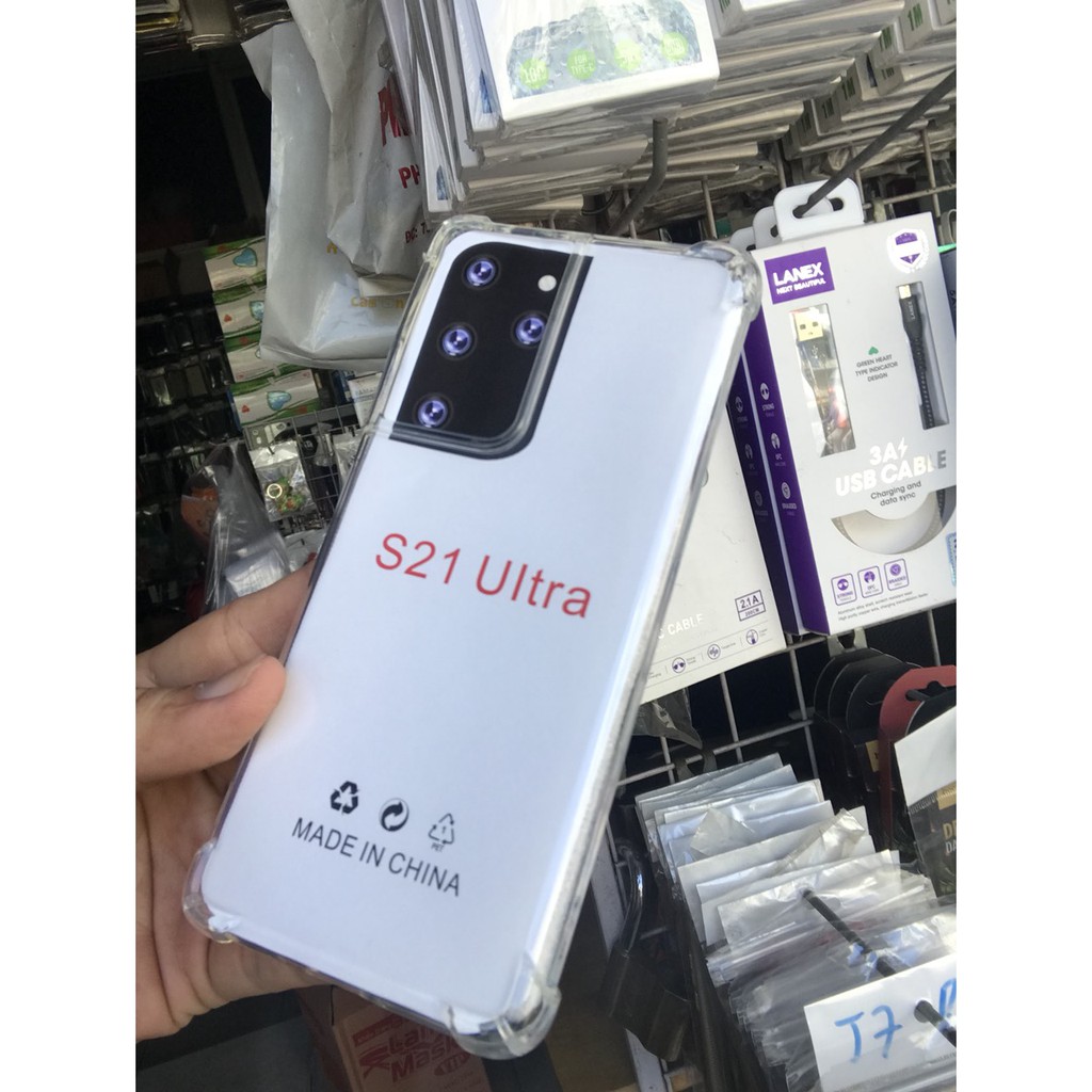 Ốp Lưng Trong Suốt S21ULTRA Chống Sóc 4 Viền Cao Cấp