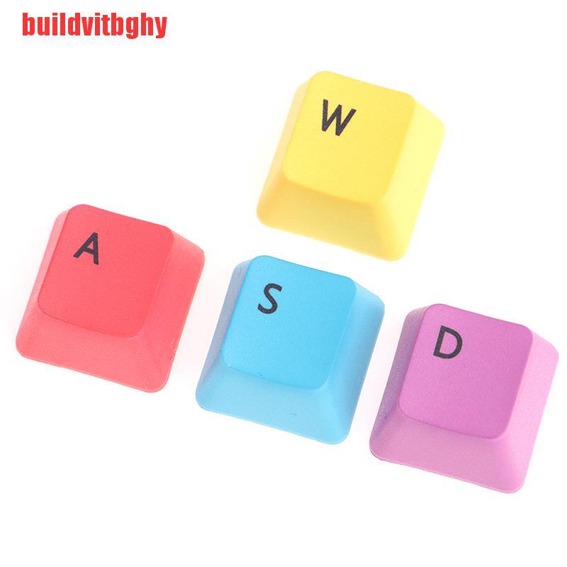 {buildvitbghy}9 Key Keycap WASD Mechanical Keyboard Keycaps OEM Profile PBT RGBY Modifiers IHL