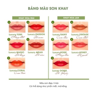 Khay son hoa Lan Cococherry Mộc An