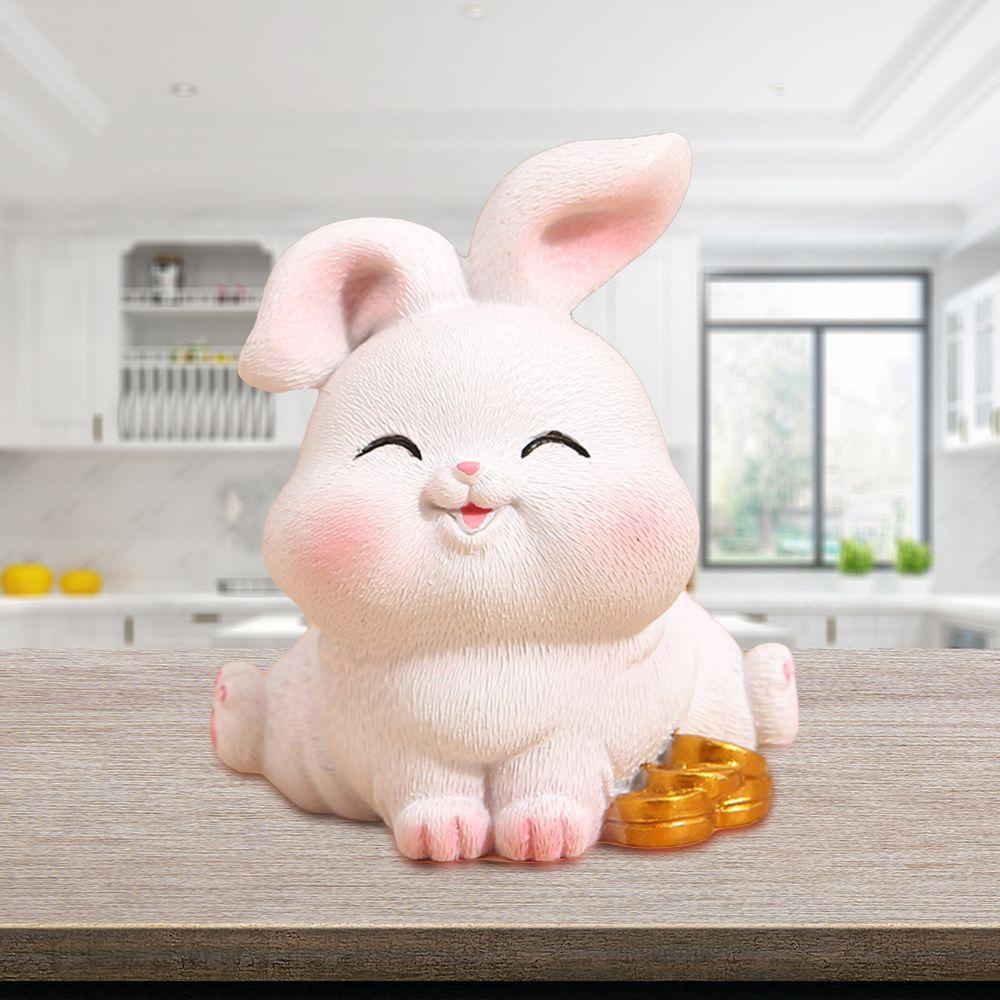 CONOPERY Mô Hình Chú Thỏ Bằng Resin Trang Trí Nhà Cửa / Sân Vườn