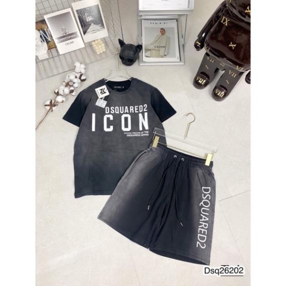 [Sẵn hàng] Quần Áo Nam DSQ Siêu Đẹp - Bộ DSQ Nam In Chữ Xịn Xò